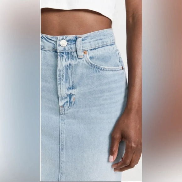 Reformation Kass Maxi Denim Skirt in Bowen Size 27 - Full Length Jean Skirt - Picture 9 of 15